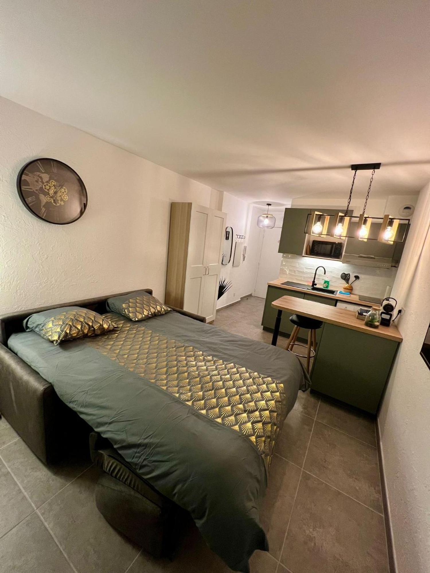 Studio Climatise, Cosy Et Calme Au Centre Ville Антиб Экстерьер фото